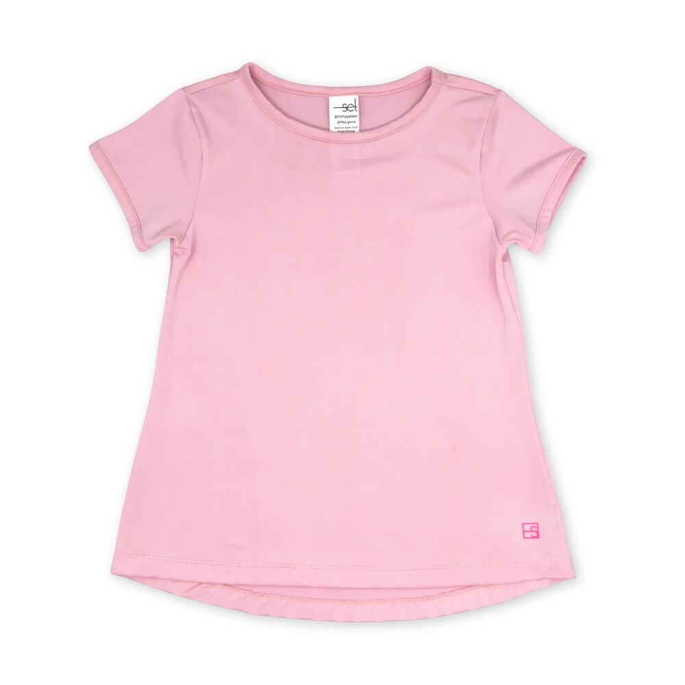Set Athletics Bridget Basic T-‎ Cotton Candy Pink NWT size 11/12